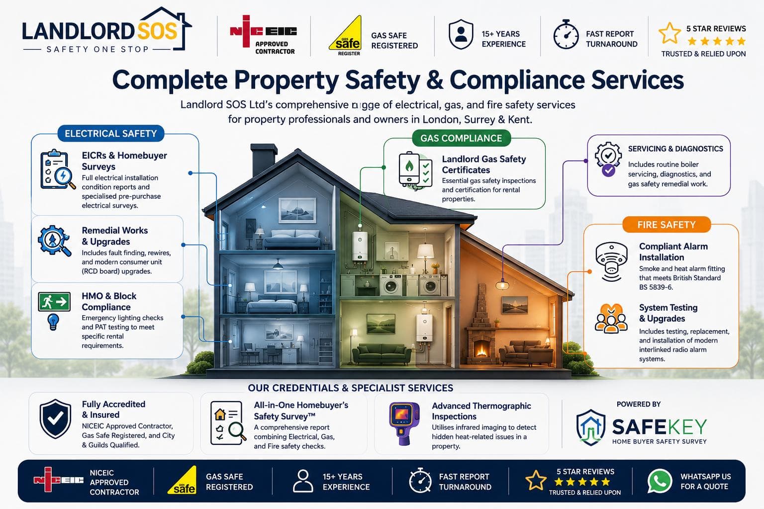 Complete Property Safety & Compliance Services — Electrical, Gas, and Fire Safety